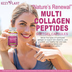 Multi Collagen Peptides Softgel - Type I, II, III, V, X - Hydrolyzed Collagen Peptides with Biotin Vitamin C Hyaluronic Acid for Women & Men, Supports Skin Hair Nail & Joint, Non-GMO, 60 Servings
