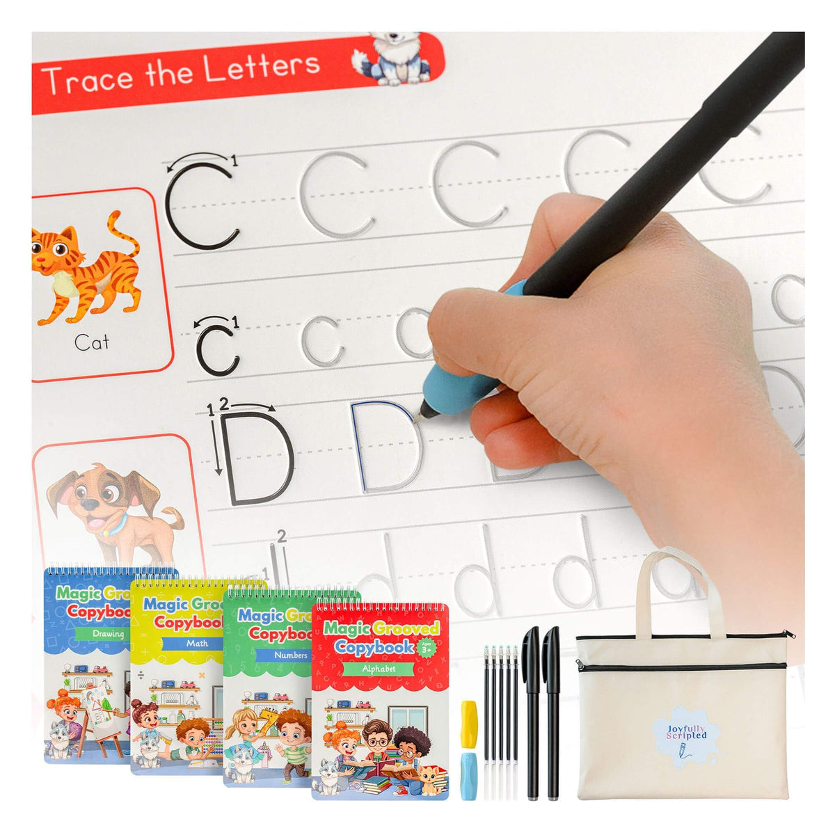 Reusable Grooved Handwriting Practice Books for Kids