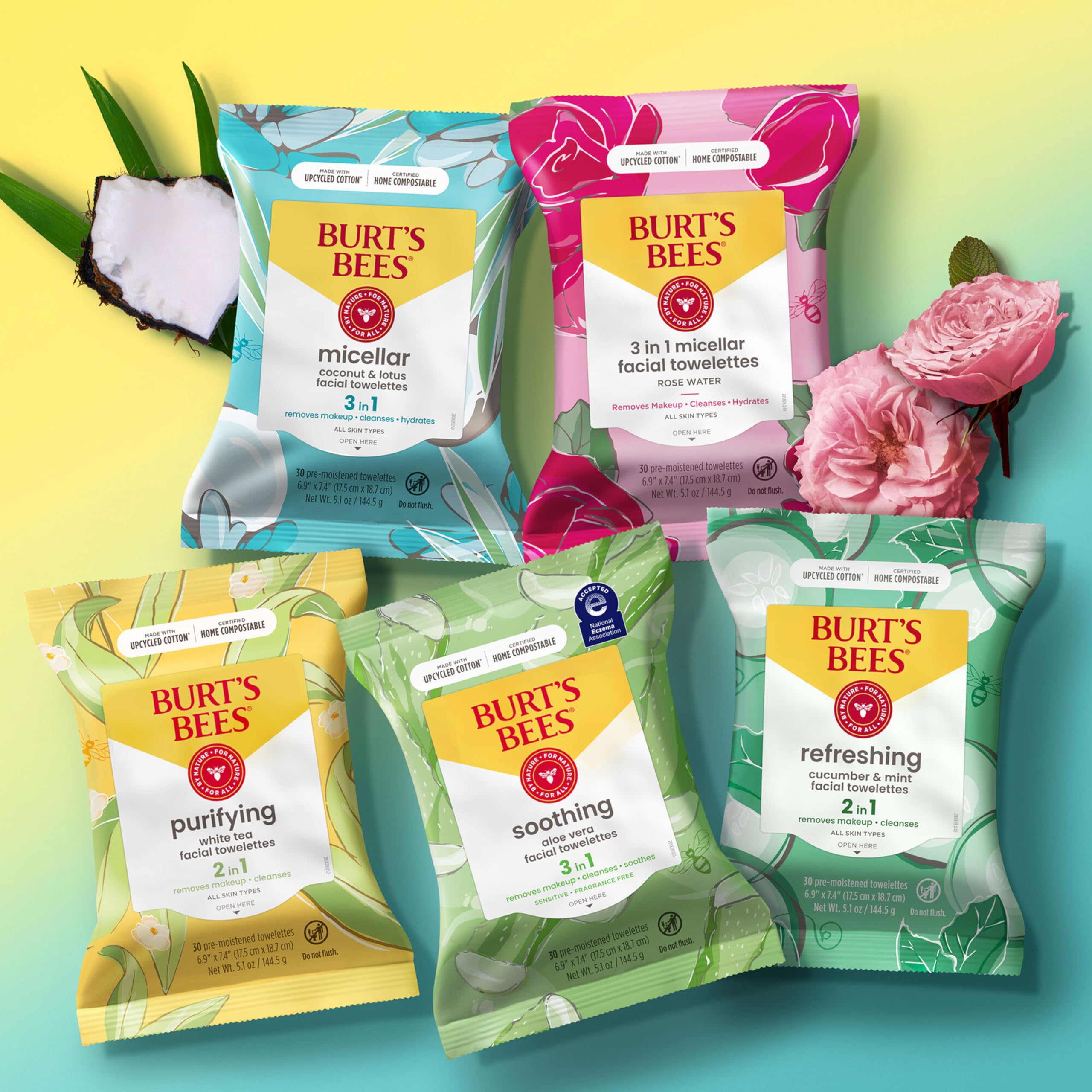 Buy now Burt's Bees Aloe Vera Face Wipes, for Sensitive Skin, Soothing Makeup Remover & Facial Cleansing Towelettes, 30 Ct. (3-Pack) at indiglob india