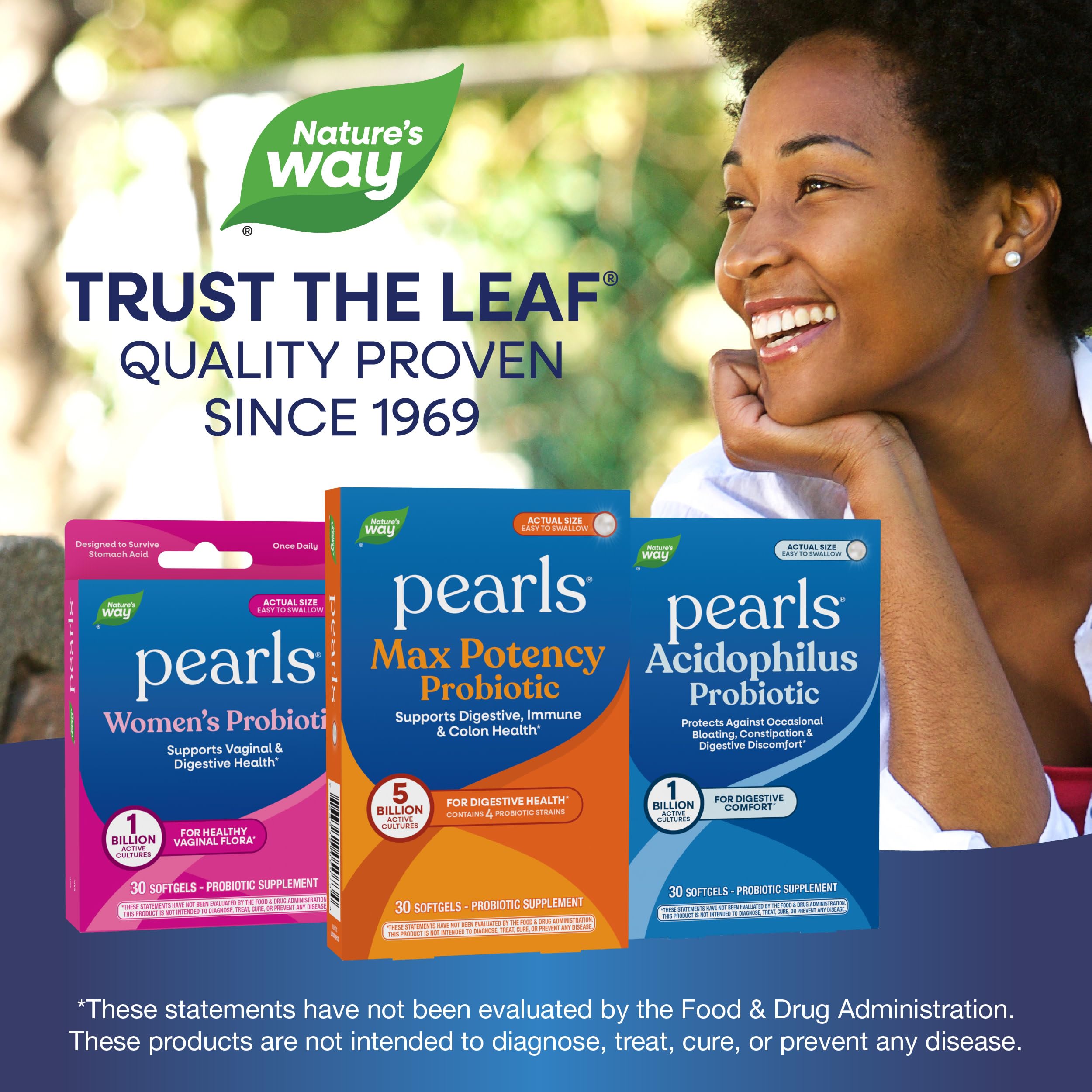 Nature's Way Probiotic Pearls Max Potency Softgels, 5 Billion CFU, 30 ct | Daily Probiotic for Women and Men, Supports Digestive, Immune, Colon Health*, with Lactobacilli and Bifidobacteria strains
