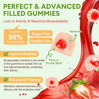 Totaria Sugar Free 5-in-1 Probiotic Prebiotic Postbiotic Gummy, 36 Strains Probiotics for Women Men with Fiber, Digestive Enzymes, Peppermint, Complete Immune, Gut & Digestive Support, Vegan, 60 Ct