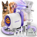 oneisall Dog Hair Vacuum Shedding Grooming Brush Kits for Pet Thick Coats