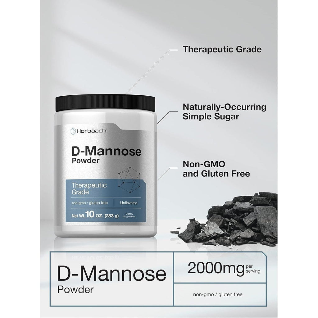 Buy now Horbaach D-Mannose Powder | 10 Oz | Supplement for Women and Men | Unflavored | Vegetarian, Non-GMO, and Gluten Free at indiglob india