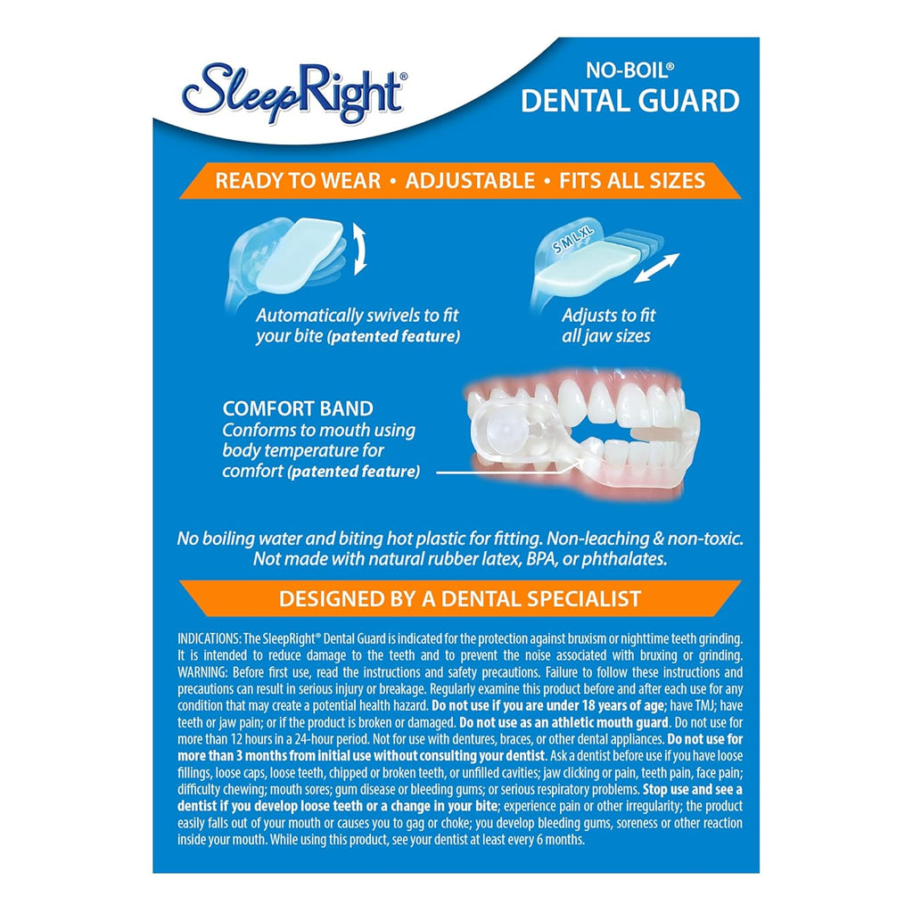 Buy now SleepRight Ultra-Comfort Dental Guard Mouth Guard to Prevent Teeth Grinding - No Boil - Extra Strong at indiglob india