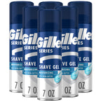 Gillette Series 3X Action Shave Gel, Moisturizing Twin Pack (7 Ounce Each) (Pack of 3)