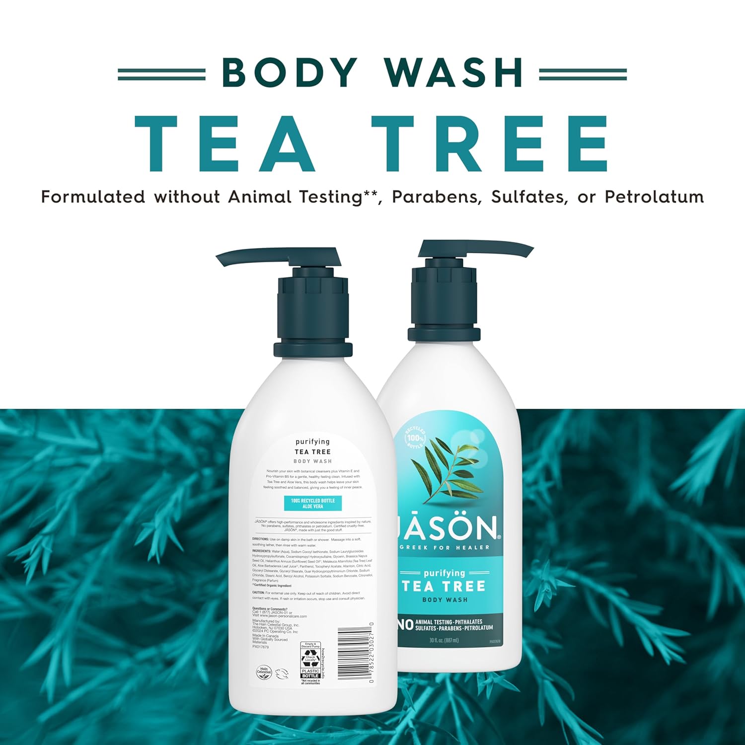 Buy now JASON Tea Tree Purifying Body Wash, For a Gentle Feeling Clean, 30 Fluid Ounces at indiglob india