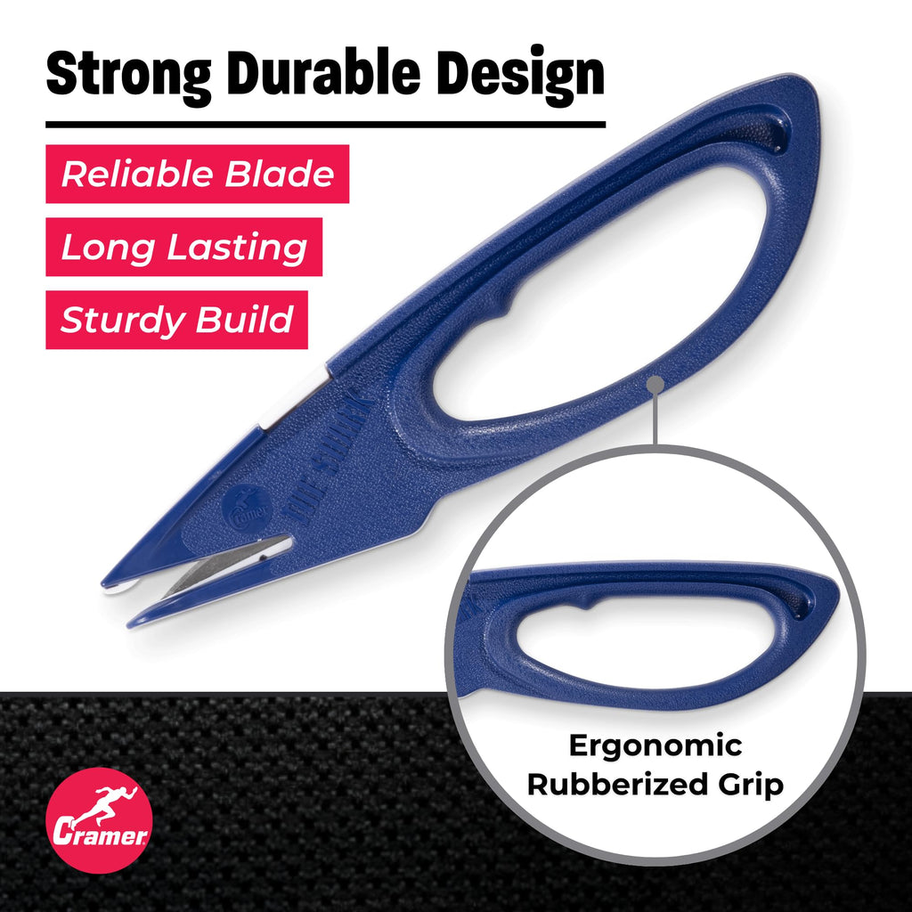 Cramer Training Supplies, Shark Tape Cutter & Remover Liquid for Adhesive Removal, Safe Edge Scissors, Bandage Shears & Solution to Safely Remove Standard Cutter - Material