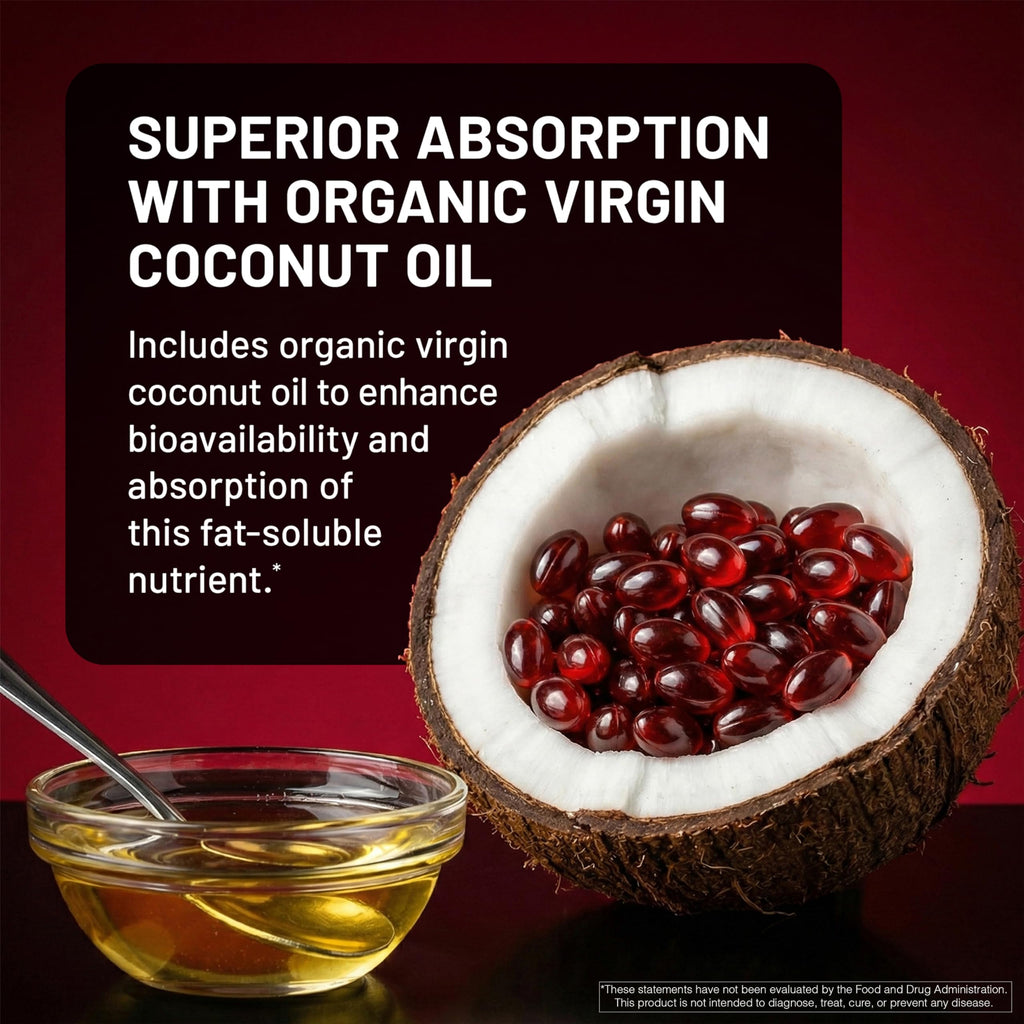 NatureWise Triple Strength Astaxanthin 12mg with AstaReal® - Vegan Antioxidant Supplement with Organic Coconut Oil - NSF Certified Gluten Free, 60 Softgels[60 Day Supply]