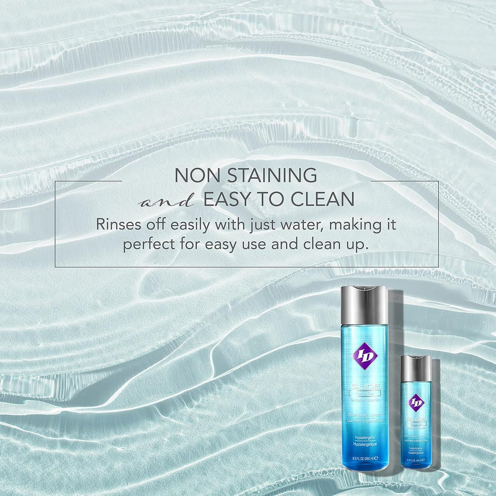 ID Lubricants ID Glide Natural Feel Water-Based Personal Lubricant 8.5 Ounce Unscented