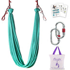 Buy now F.Life Aerial Silk Yoga Hammock & Swing for yoga Inversion,Strength training,starter hardware kit at indiglob india