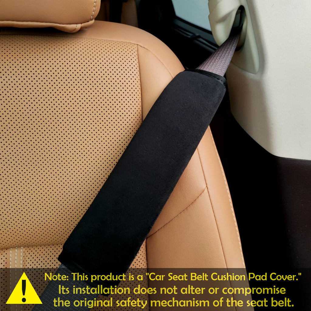 Medsuo 2 Pack Universal Car Seat Belt Cover Pads Soft Comfortable Cushion