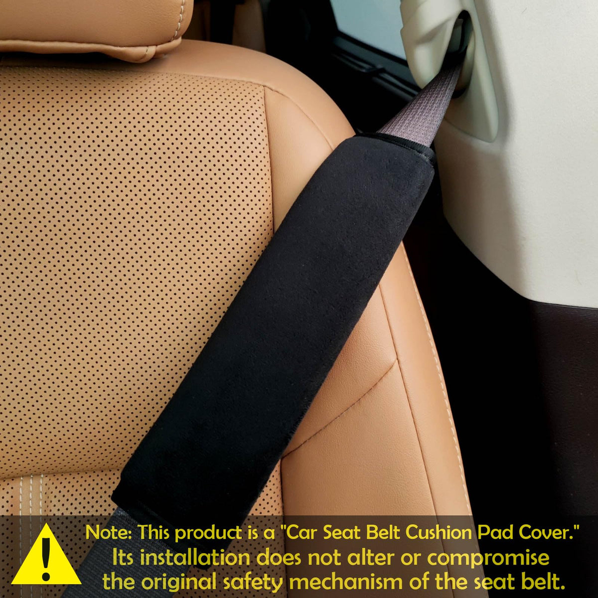 Medsuo 2 Pack Universal Car Seat Belt Cover Pads Soft Comfortable Cushion