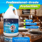 Natural Elements Fruit Fly Killer | Drain Flies, Gnats, Flying Ants | Home & Commercial Use | Non-Toxic Gel Formula | 1 Gallon | 128 Fl Oz
