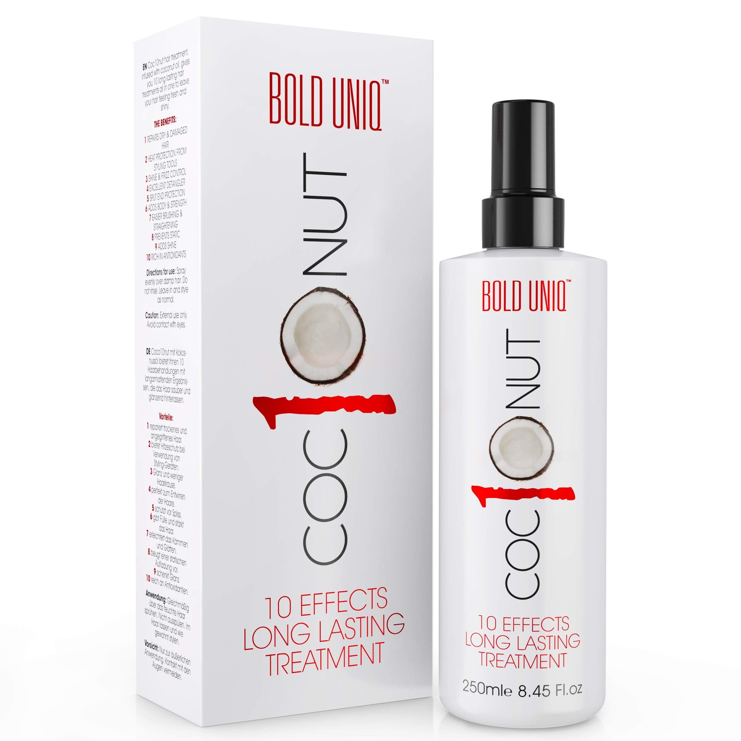 Buy now Coconut Thermal Protection Spray - Prevents Frizz and Split Ends for All Hair Types - Heat Defense Up To 450ºF - 8.45fl.oz at indiglob india
