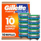 Gillette Fusion5 ProGlide Men's 5-Blade Razor Blade Refills with Precision Trimmer, 10 Count
