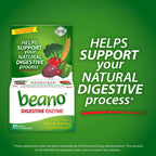 Beano Digestive Enzyme, Preventive Gas Relief for Adults, Helps Prevent Gas & Bloating, 180 Tablets