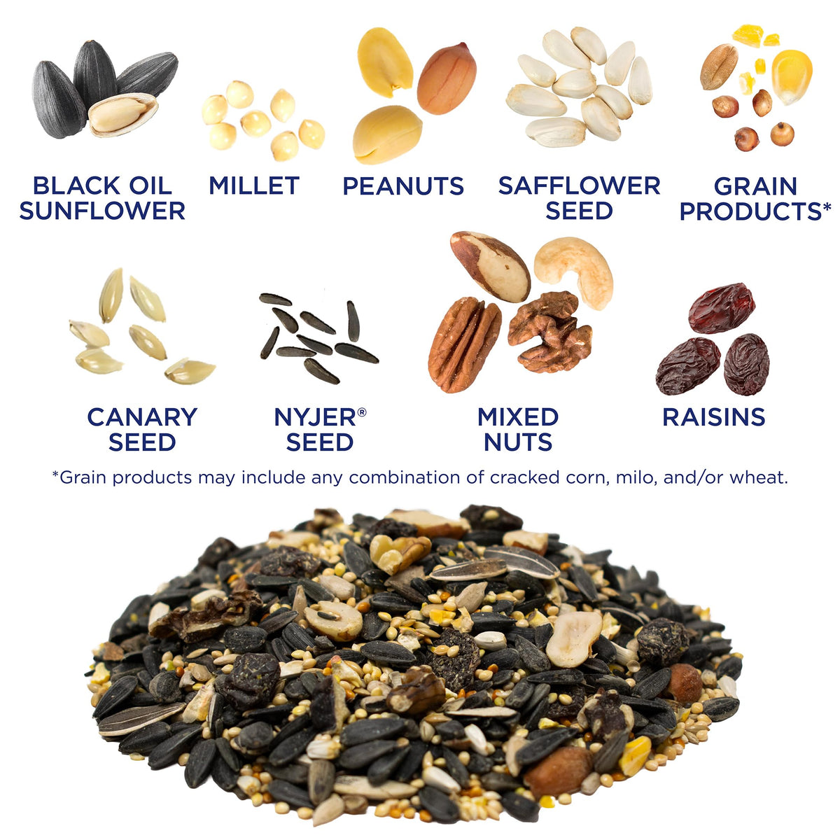 Audubon Park Extreme Variety Wild Bird Seed for Outside Feeders, 15-lb. Bag