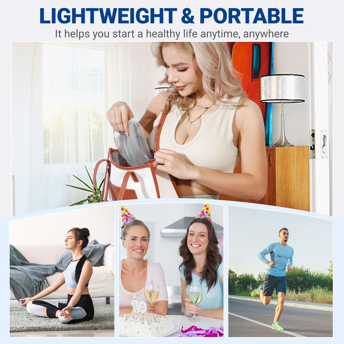 Posture Corrector for Women & Men, Adjustable Upper Back Brace Straightener
