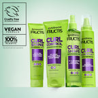 Garnier Fructis Curl Construct Creation Mousse, Curl Activator Provides Frizz Control, Long-Lasting Hold, and No Weigh-Down for Curly, Wavy, and Coily Hair, 6.8 oz (Packaging May Vary)