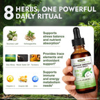 Herbs 8-in-1 Soursop Graviola Bitters Liquid Drops, 1 fl oz | Soursop Leaf Extract Drops, Sea Moss, Ashwagandha & Turmeric, Immune, Liver, Antioxidant & Sleep Support, Alcohol-Free