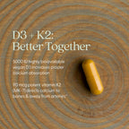 New Chapter Vitamin D3 5000 IU and Vitamin K2 Supplement, 30 Count