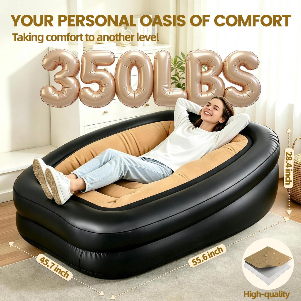 FluSing Blow Up Couch for Camping, Inflatable Chairs for Adults Heavy Duty