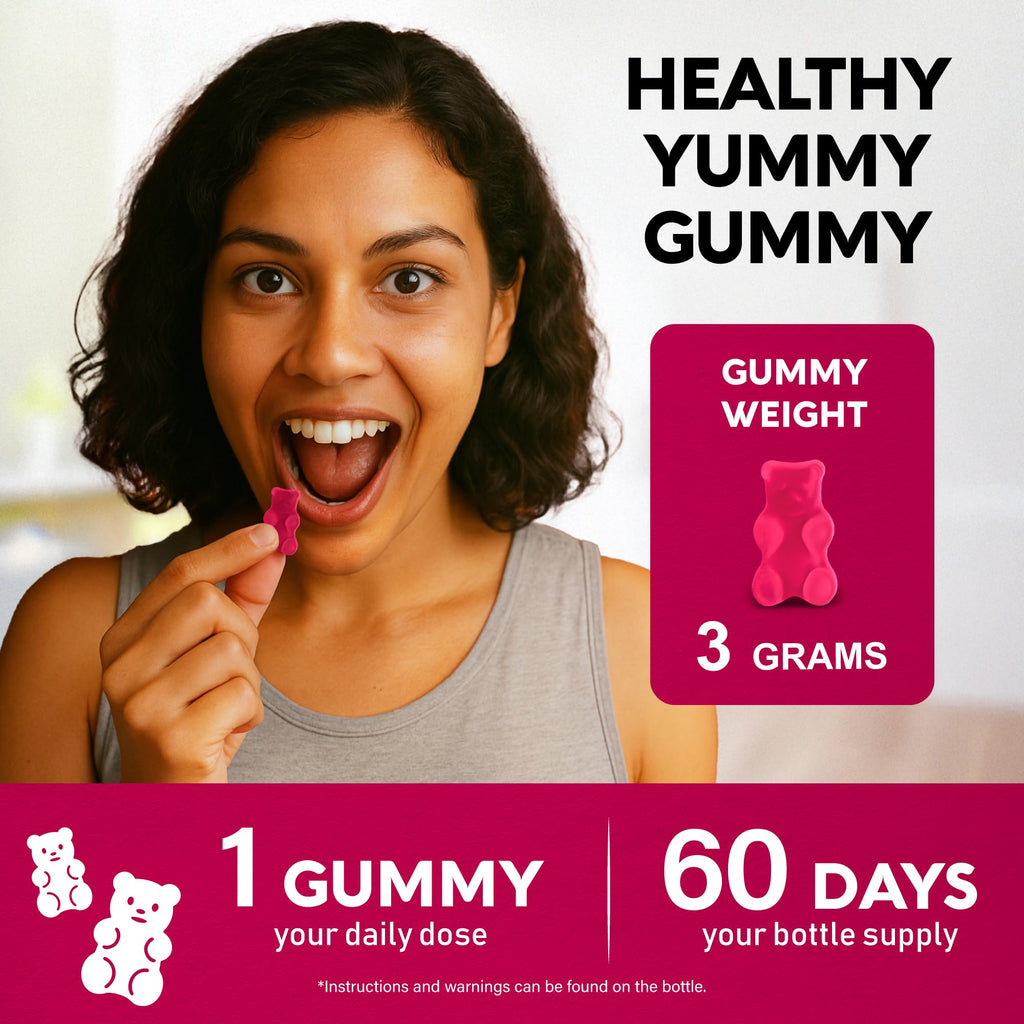 Vitamin B-Complex Gummies for Women & Men - Full B Complex & B12 - 60 Gummy | Vitamin B12, B1, B2, B3, B5, B6, B7 & B9 with Vitamin C & Choline - Energy, Brain & Mood - Natural Berry Flavor, Vegan