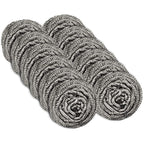 12 Pack Stainless Steel Scourers by Scrub It – Steel Wool Scrubber Pad Used for Dishes, Pots, Pans, and Ovens. Easy scouring for Tough Kitchen Cleaning.