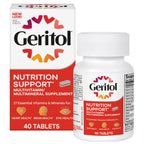 Geritol Multivitamin Supplement, 27 Essential Vitamins & Minerals, 40 Tabs | Daily support for adults, multivitamin tablets with 27 essential vitamins and minerals, gluten-free, non-GMO