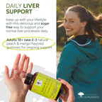 NEW Nordic Active Liver Support Gummies Supplement 180-Day Supply (3 Pack) | Sugar-free botanical gummies made with milk thistle extract and globe artichoke for daily routine integration