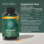Primal Harvest Turmeric Complex - Daily Vegan Supplement, Gluten Free