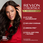 Buy now Revlon ColorSilk with Bond Repair Complex, Permanent Hair Color, 100% Gray Coverage, Ammonia Free Dye, Vegan Keratin, 45 Bright Auburn, 3 pack at indiglob india