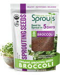Nature Jim's Sprout Organic Broccoli Seeds – Non-GMO, Sprouting Seeds - 8oz