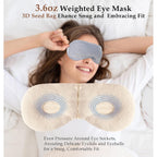 Buy now Heated Eye Mask (2-Packs), Moist Warm Compress Microwave with Flaxseed Cassia Seed, Weighted Eye Mask for Sleeping, Dry Eyes, Stye Eye Treatment, Relief Eye Fatigue (Black&Grey) at indiglob india