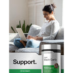 Horbäach Aged Garlic Extract Capsules | 60 Count | Fermented Supplement