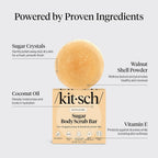 Buy now Kitsch Exfoliating Sugar Scrub for Body â€“ All Natural Body Scrub Bar Soap for Smooth, Hydrated & Glowing Skin - Vegan Soap Bar Exfoliator for Men and Women - Made in the USA - 4 oz at indiglob india
