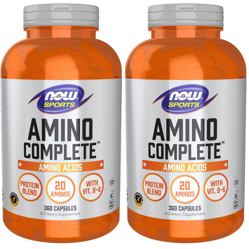 Now Sports Nutrition, Amino Complete, Protein Blend with 20 Aminos and B-6, 120 Veg Capsules