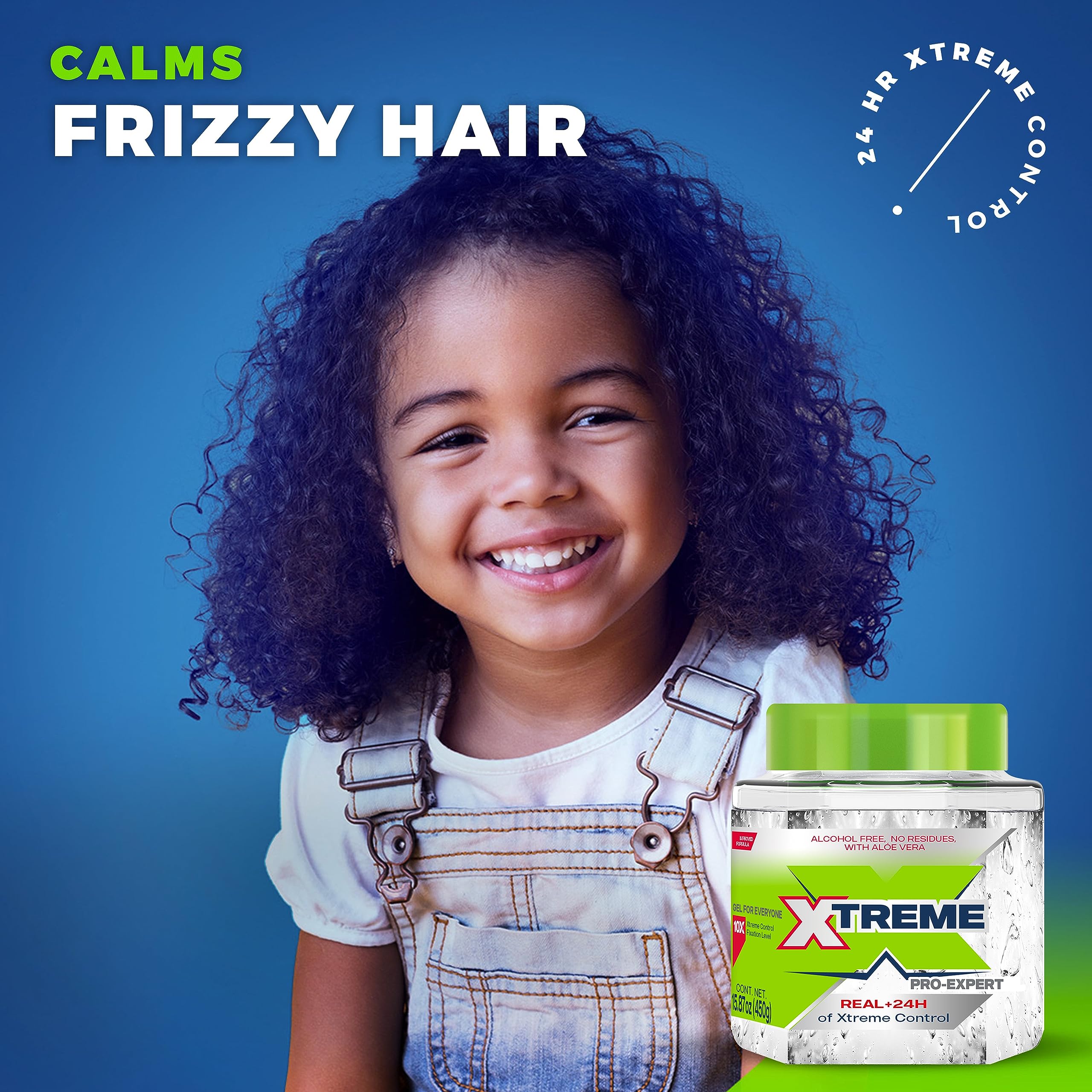 Xtreme Pro-Expert Clear Styling Hair Gel, 15.87 Oz, Pack of 2 | Alcohol Free, 24-Hours Xtreme Control, With Aloe Vera