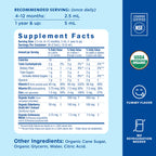 Mommy's Bliss Organic Baby Elderberry Drops, Immune Support with Vitamins, Prebiotics, Zinc & Organic Echinacea, Age 4 Months +, 3 Fl Oz (36 Servings)