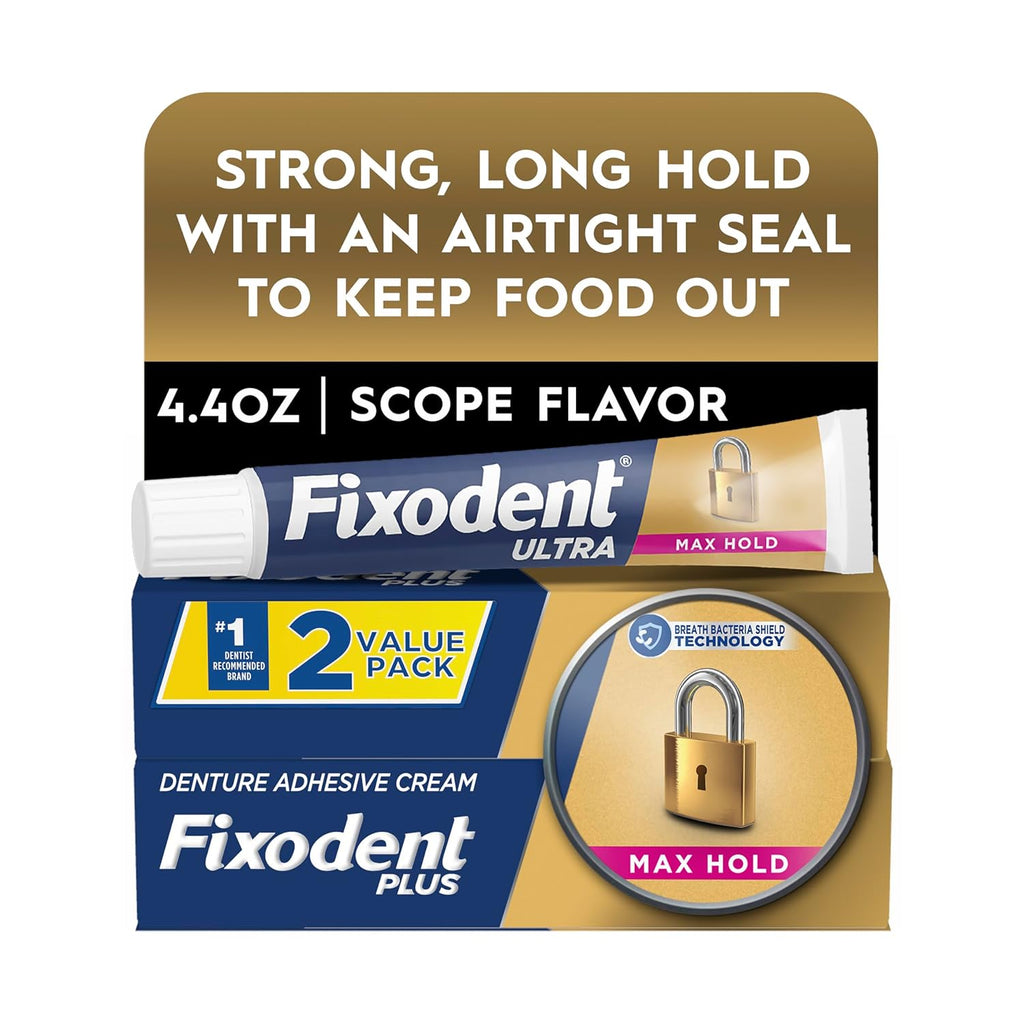 Buy now Fixodent Ultra Max Hold Denture Adhesive, 2.2 Ounce (Pack of 2) at indiglob india