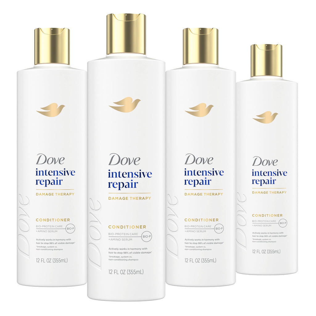 Dove Intensive Repair Conditioner for Damaged Hair & Breakage 28oz | Helps restore hair, stop 98% visible damage & regenerate hair strength for stronger hair with Amino Serum & Bio-Protein Care
