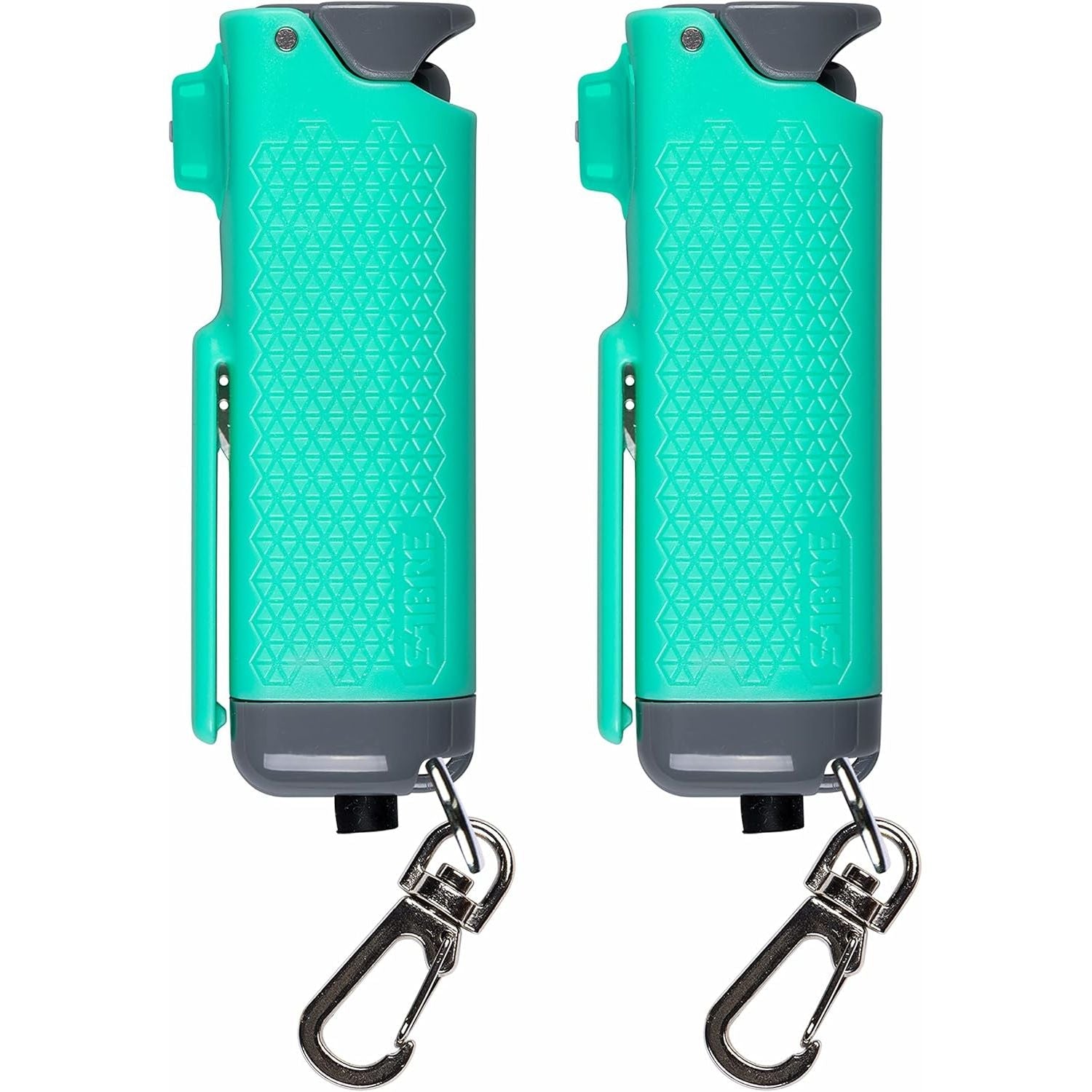 Buy now SABRE Safe Escape 3-In-1 Pepper Gel With Seat Belt Cutter & Window Breaker, Maximum Strength Pepper Spray, Snap Clip Keychain for Easy Carry & Fast Access, 0.54 fl oz, Easy to Use Fast Flip Top Safety Mint Green 2 Pack Pepper Gel at indiglob india