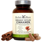Herbal Roots Organic Ceylon Cinnamon Capsules, USDA Certified Organic, Circulatory Support, 60 Vegan Capsules