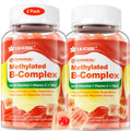 Super Vitamin B Complex Filled Gummies for Women Men, Methylated w/Omega 3 | Magnesium, CoQ10, Ashwagandha, Vitamin C, TMG -All B - B1, B2, B3, B5, B6,B7,B9,Methyl B12, Inositol, PABA, Sugar Free, 2Pack