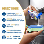 Bar Keepers Friend Cooktop Cleaner (2 x13 oz) + Scraper - Multipurpose Liquid Stovetop Cleanser, Safe for Use on Glass & Ceramic Cooking Surfaces, Copper, Brass, Chrome, Stainless Steel & Porcelain