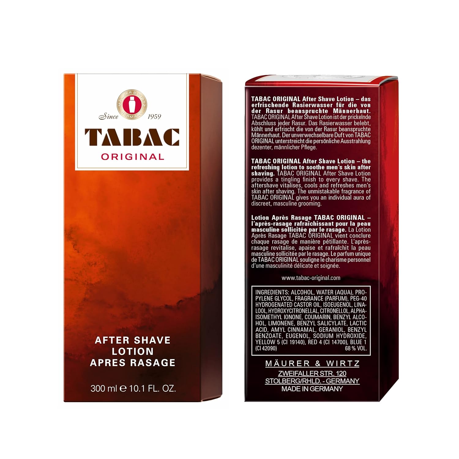 Buy now Tabac Original By Maurer & Wirtz For Men. Aftershave 10.1 Oz. at indiglob india