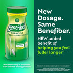 Benefiber Prebiotic Fiber Supplement Powder, Unflavored, 124 Teaspoons | Plant-based Prebiotic Fiber Powder, Sugar-Free, Dissolves Clear and Tasteless, GLP-1 Support for Digestive Health