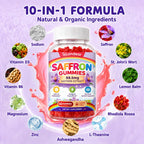 Saffron Gummies for Kids & Adults for Calm Mood, Focus & Daily Wellness