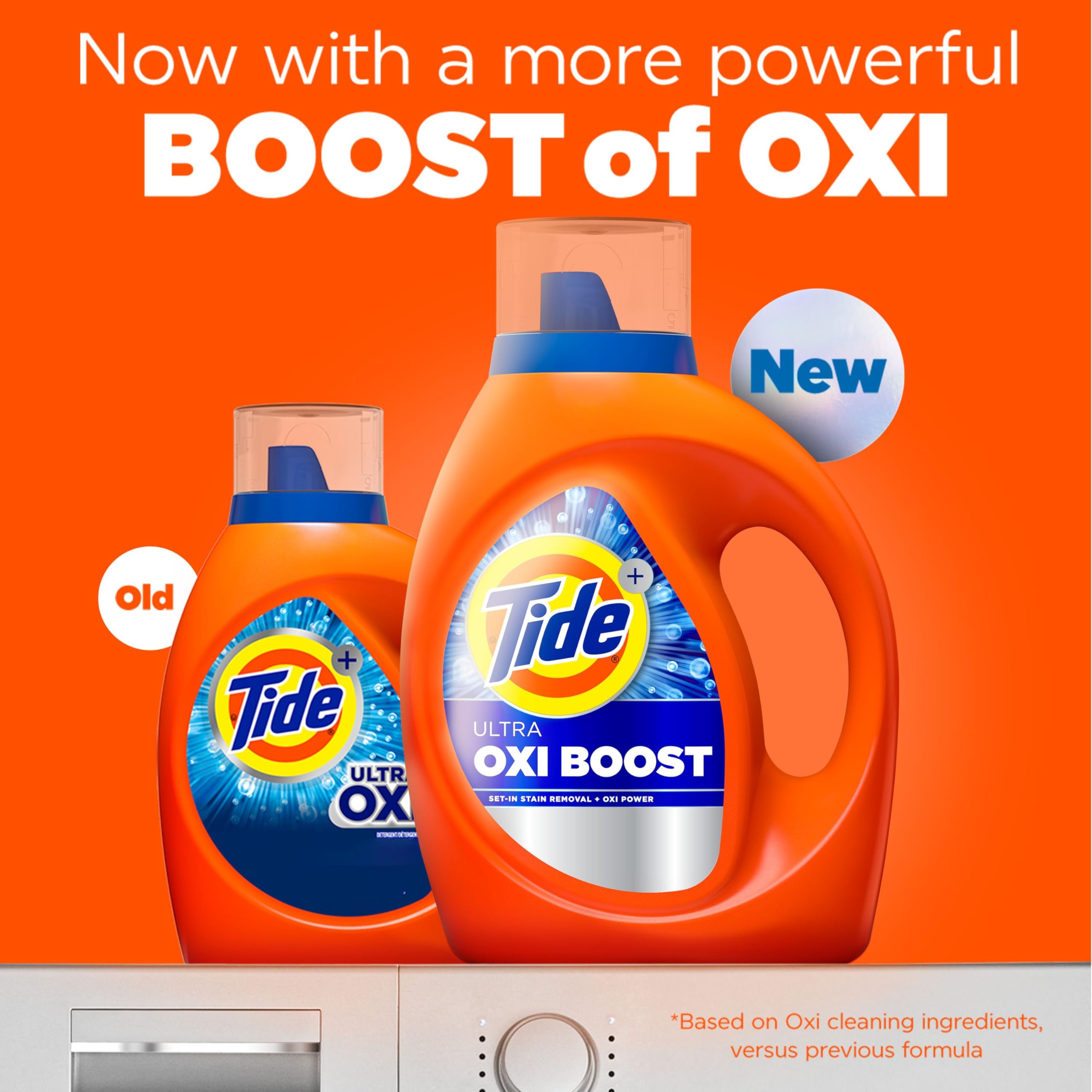 Buy now Tide Ultra Oxi Boost Liquid Laundry Detergent, 92 fl oz, 65 Loads, Advanced Stain Remover, Laundry Detergent Liquid with Extra Oxi Power at indiglob india