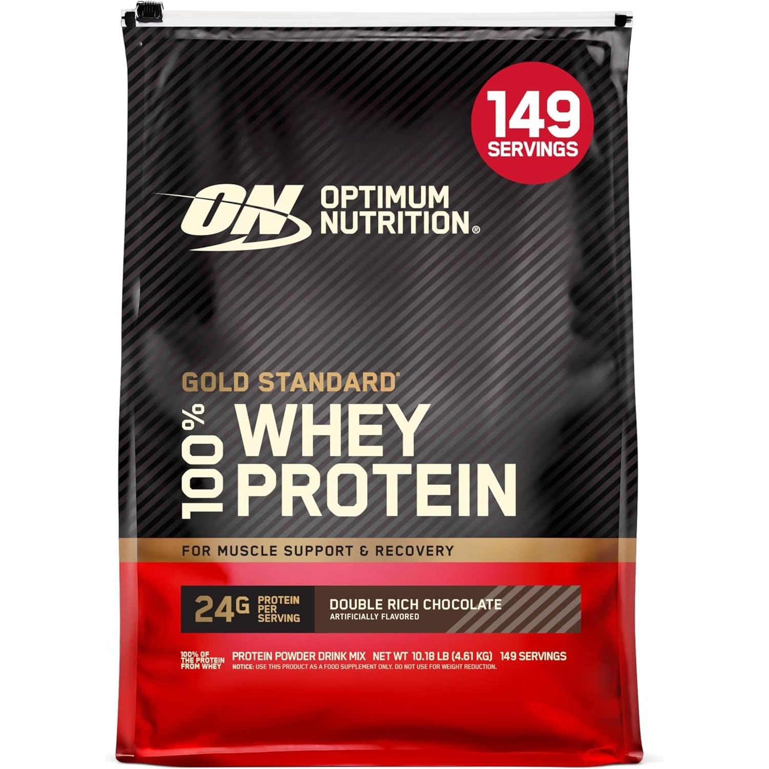Buy now Optimum Nutrition Gold Standard 100% Whey Protein Powder, Banana Cream, 5 Pound (Packaging May Vary) Double Rich Chocolate 10 Pound (Pack of 1) at indiglob india
